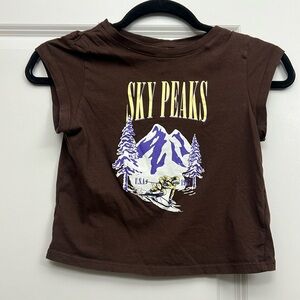 Brown baby tee from h&m